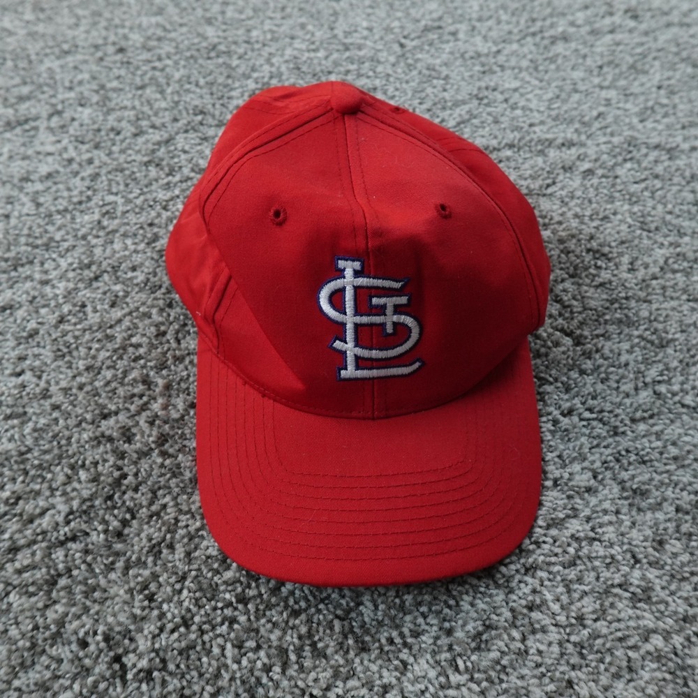 VTG St Louis Cardinals Hat Cap Adjustable Snap Back Red MLB Baseball Mens‎ 90s